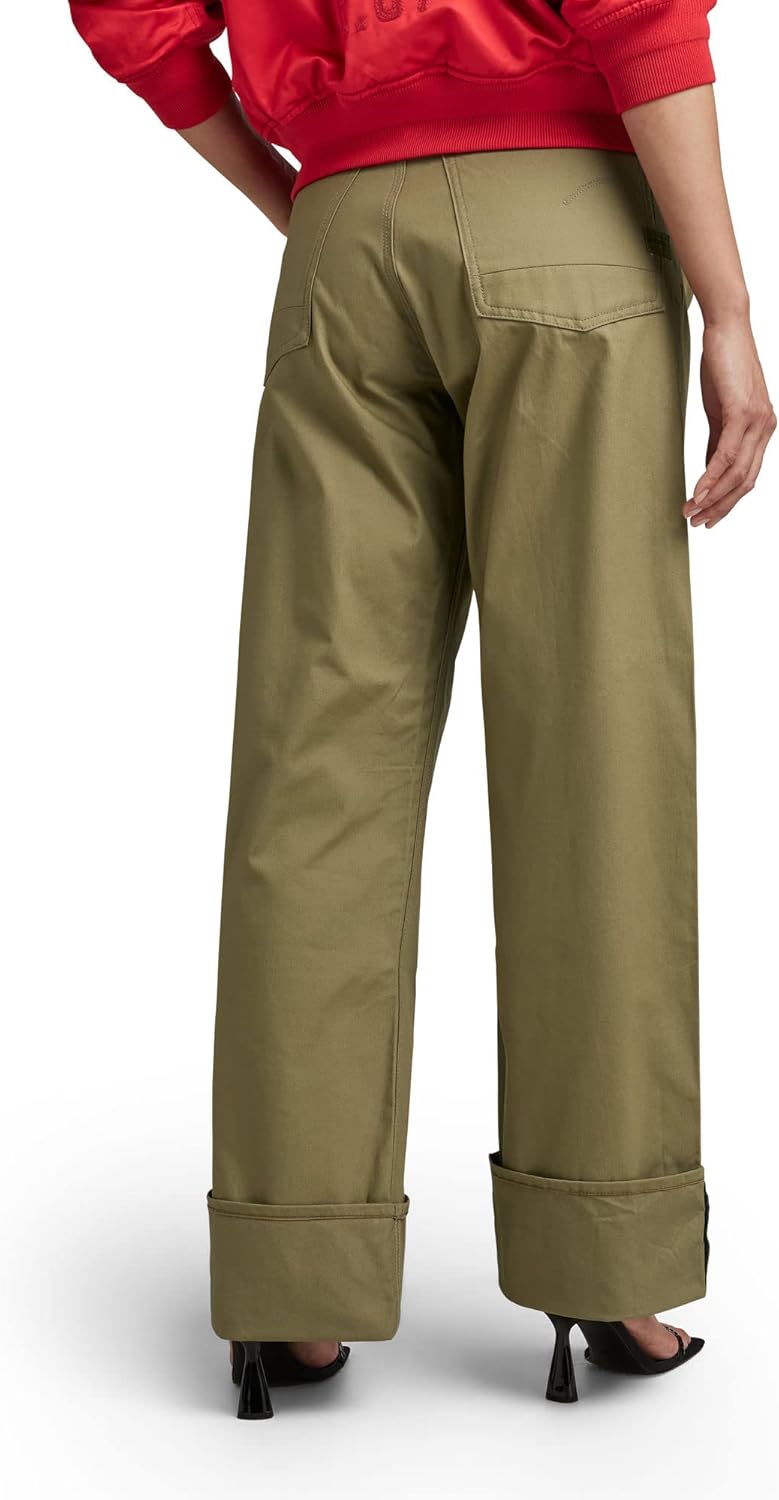 G-STAR RAW Damen Stray Chinohose Pants 29W / 34L Grün (Smoke Olive D22894-d387-b212), 29W / 34L Grün