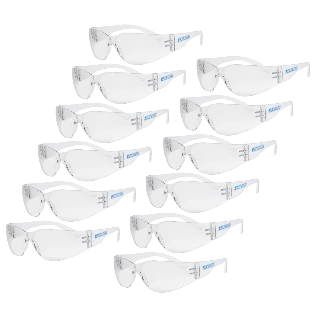 JORESTECH Eyewear - Schutzbrille, UV 400, 12 Stück, weiss, . Farblos, Farblos