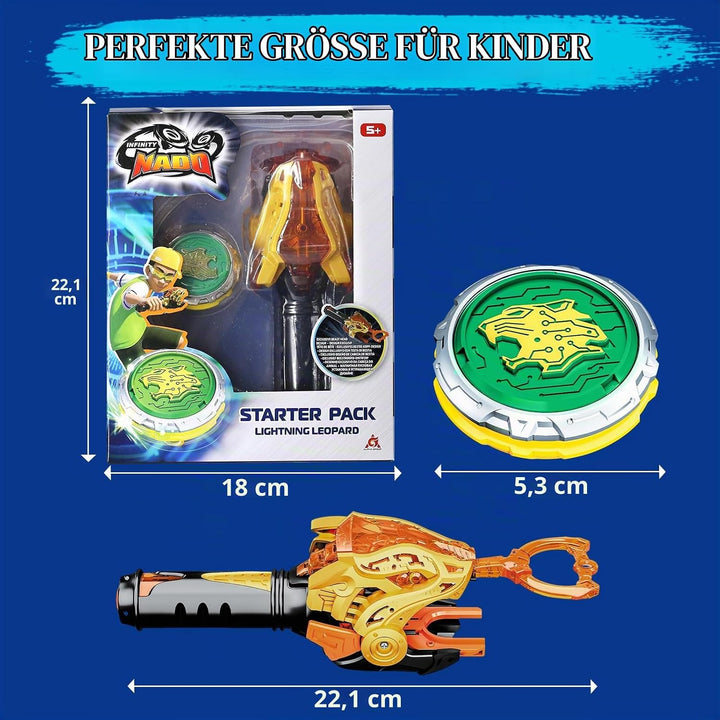 INFINITY NADO Kreisel für Kinder Metall Spielzeug Jungen, Battle Tops Kreisel Launcher Spielzeug, Sp