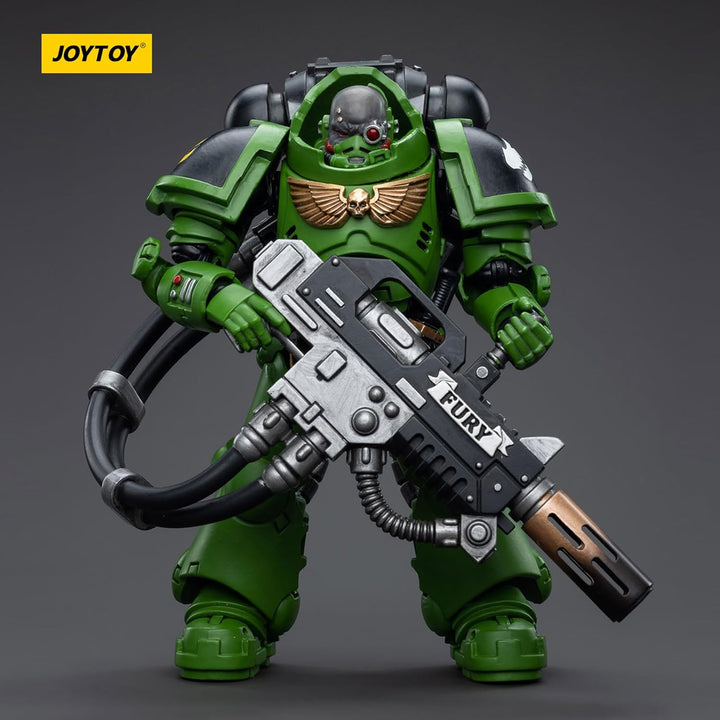 JOYTOY Warhammer 40K Salamanders Eradicators Sergeant Bragar 1/18 Action Figur，Sammeln Und Zeigen Mo