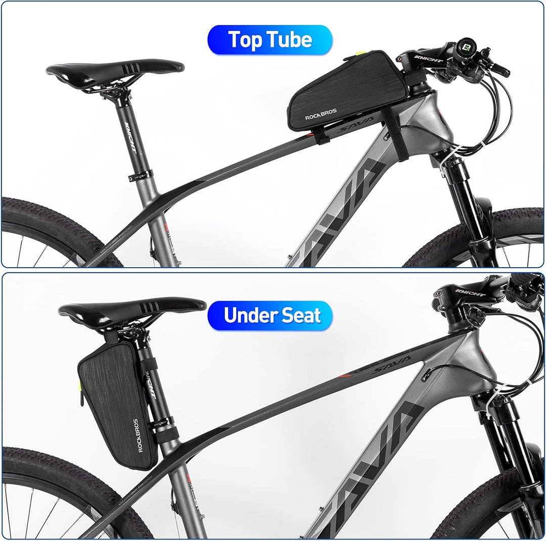 ROCKBROS Rahmentasche Fahrrad Oberrohrtasche Schmale Form Fahrradtasche für MTB, Rennrad, E-Bike ca.