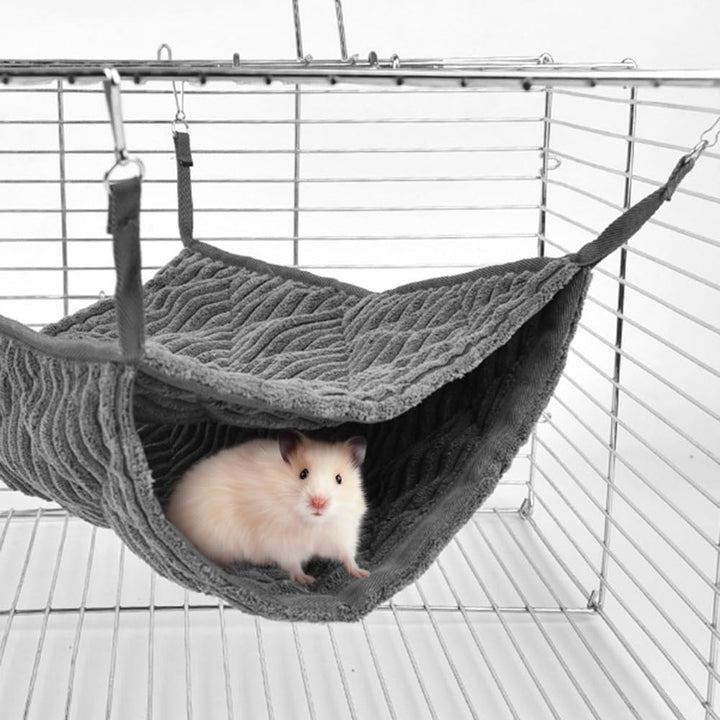 DONGKER Meerschweinchen Hängematte, Kleintiere Hängematte Doppelschicht Haustier Hängebett Weiche Wa