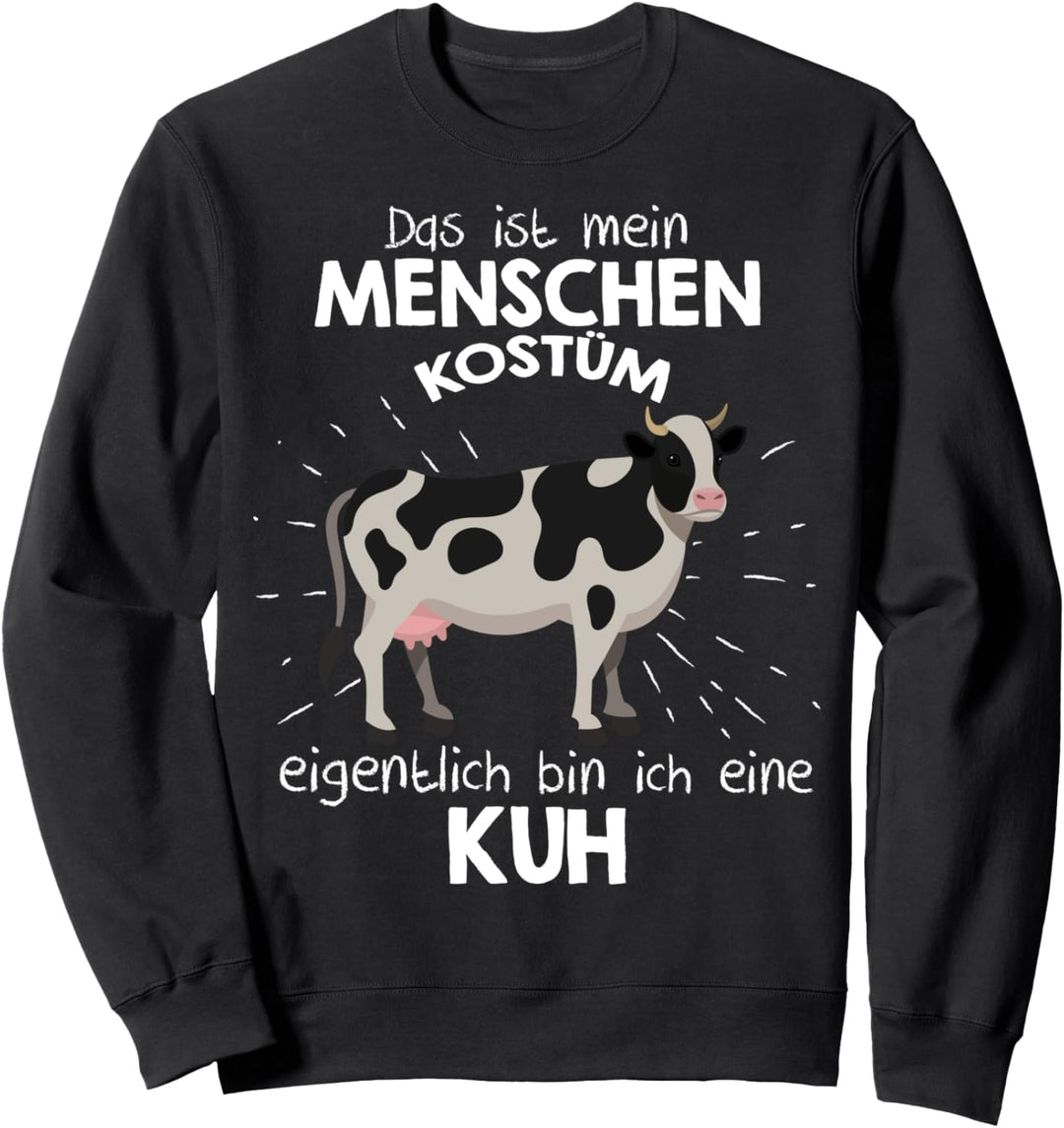 Mein Menschen Kostüm Bin ich eine Kuh, Halloween Outfit Sweatshirt