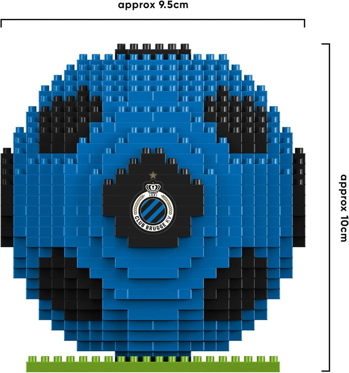 FOCO Offizielles Lizenzprodukt Club Brugge KV BRXLZ-Steine 3D-Fussball BAU-Set, Club Brugge Kv