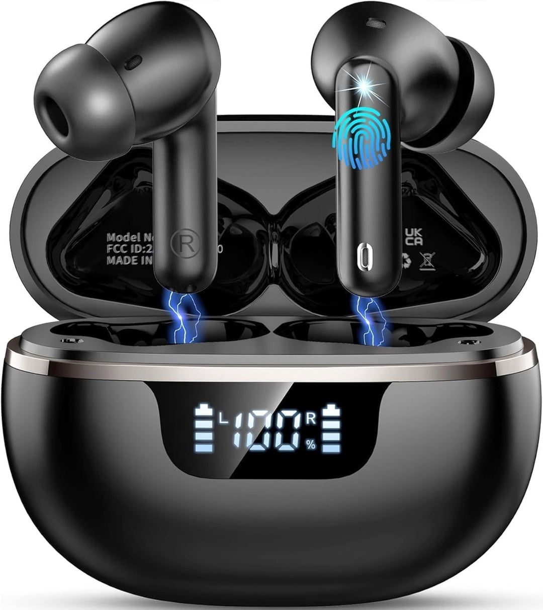 Bluetooth Kopfhörer, 2026 Kopfhörer Kabellos Bluetooth 5.4, In Ear Kopfhörer 50 Std Spielzeit Tiefer