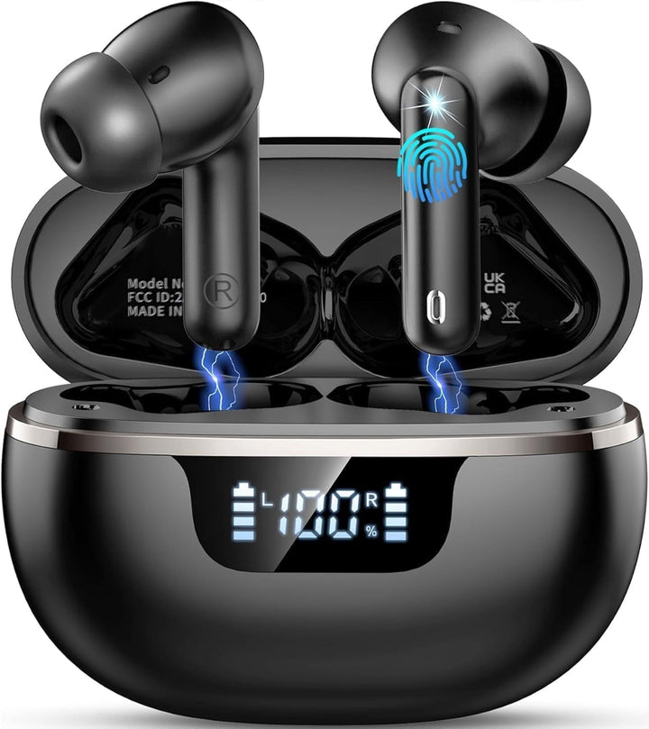 Bluetooth Kopfhörer, 2026 Kopfhörer Kabellos Bluetooth 5.4, In Ear Kopfhörer 50 Std Spielzeit Tiefer