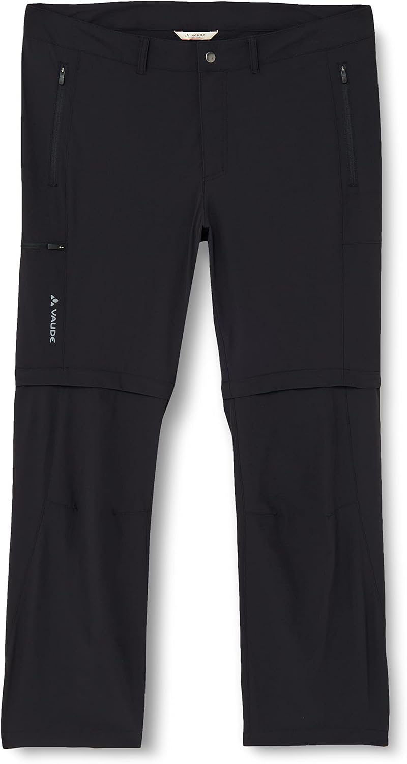 VAUDE Herren Hose Men's Farley Stretch Zo Pants 48-Short Schwarz, 48-Short Schwarz