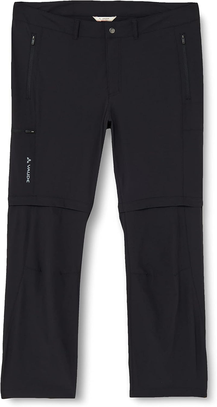 VAUDE Herren Hose Men's Farley Stretch Zo Pants 48-Short Schwarz, 48-Short Schwarz
