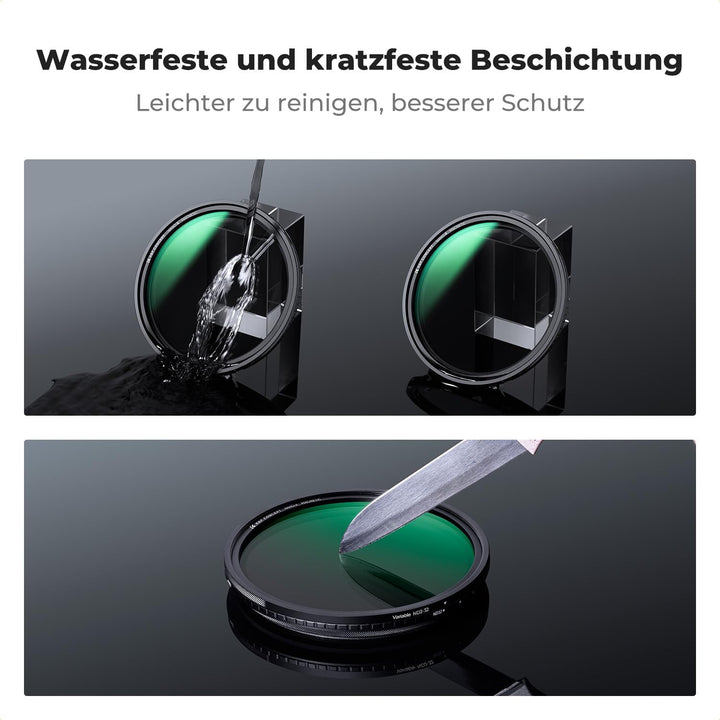 K&F CONCEPT ND Filter 77mm Magnetischer Variabler Graufilter ND2-32 (1-5 Stop) Neutral Graufilter mi