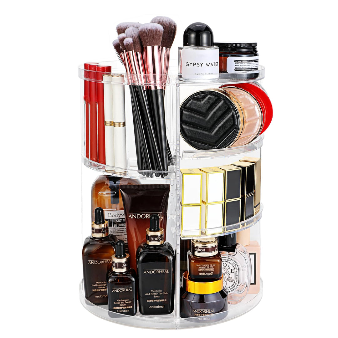 Make Up Kosmetik Organizer, Beauty, 7 Verstellbare Ebenen Grosse Kapazität Makeup Organizers, 360° D
