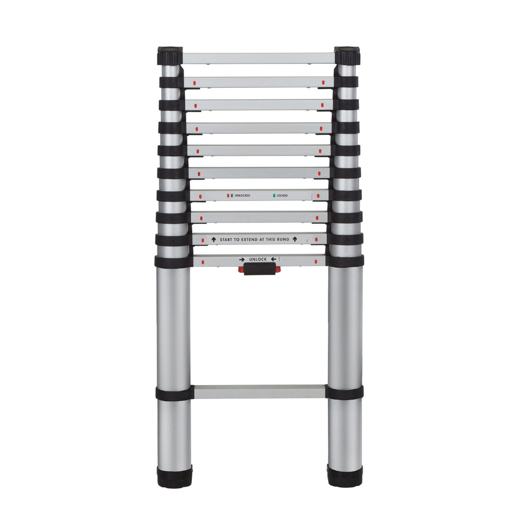 Youngmans 30113318 Teleskopleiter aus Aluminium, 3,21 m, Mehrfarbig