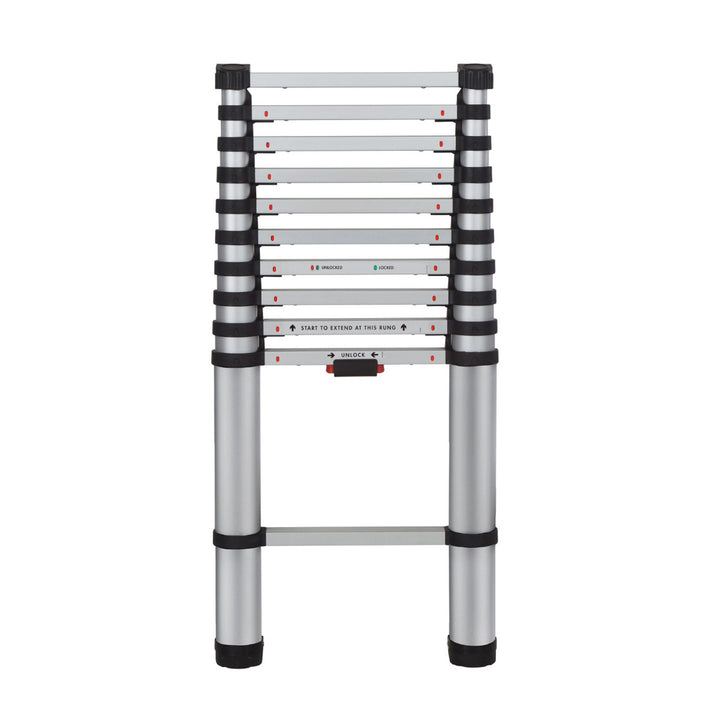 Youngmans 30113318 Teleskopleiter aus Aluminium, 3,21 m, Mehrfarbig