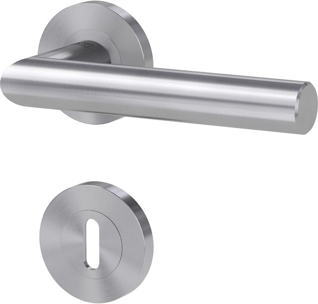 FRASCIO Türdrücker / Türbeschlag - LUCIA PROFESSIONAL - Edelstahl - BB-Rosettengarnitur