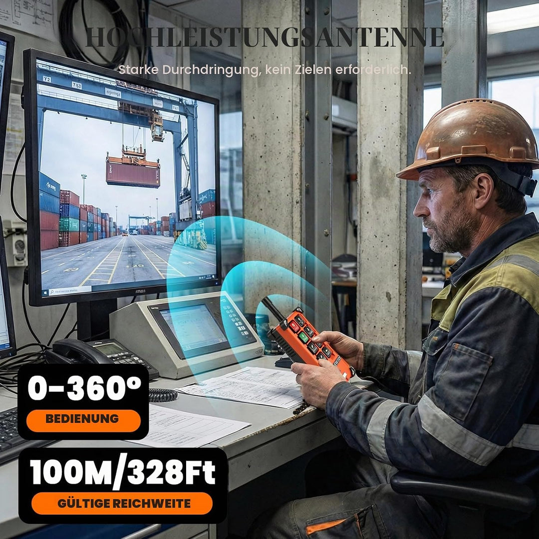 NEWTRY 12V Drahtlose Kranfernbedienung Hohe Qualität Sender & Empfänger für Industrielles Elektrisch