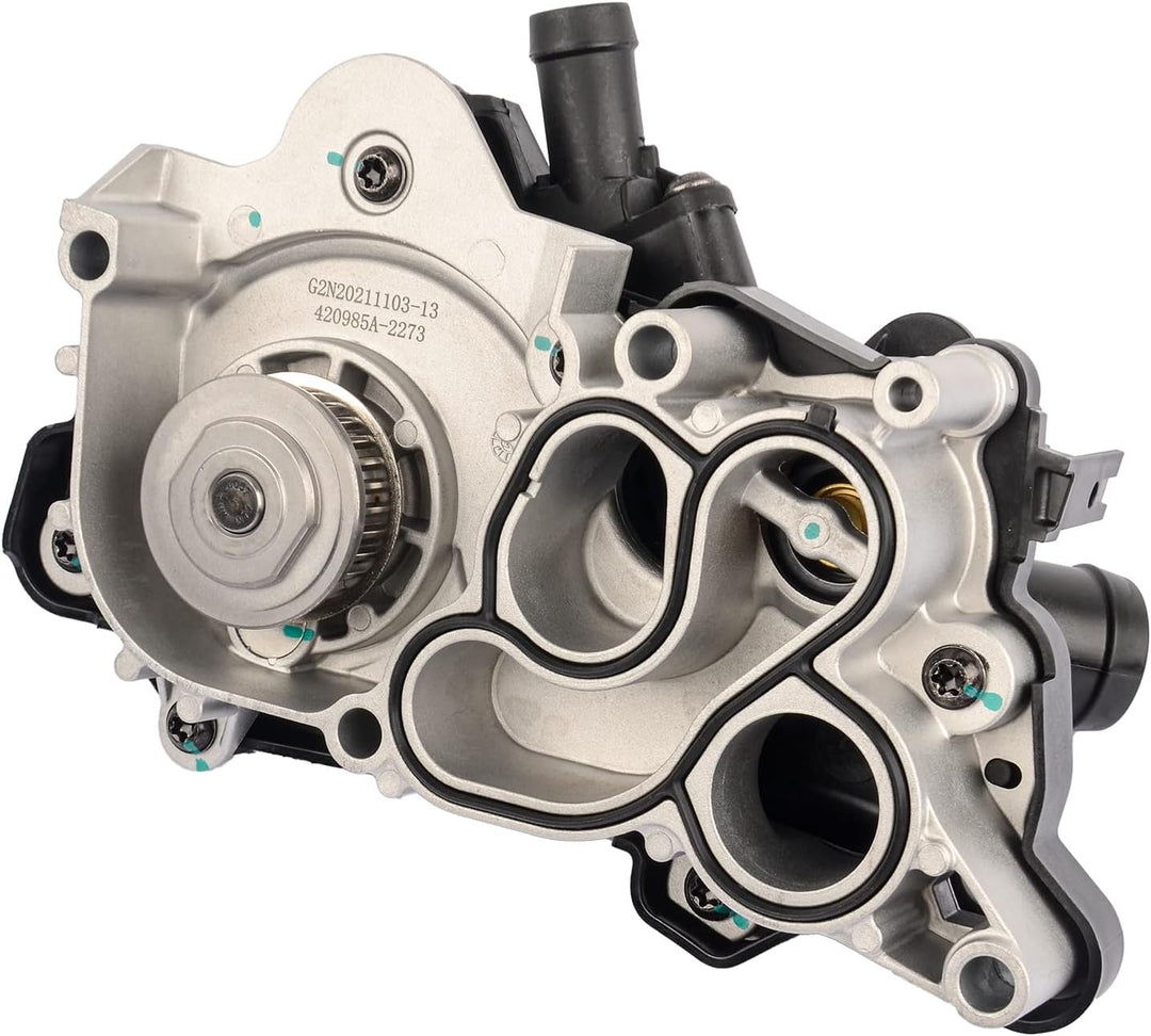 Flynsu 4 Röhren Kühlmittelpumpenthermostat mit Wasserpumpe 04E121600AL 04E121600H 04E121600K 04E1216