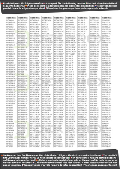 DEKAROX Türdichtung Gummidichtung dreiseitig passend für Electrolux AEG Zanker Juno 117126544/8 1171