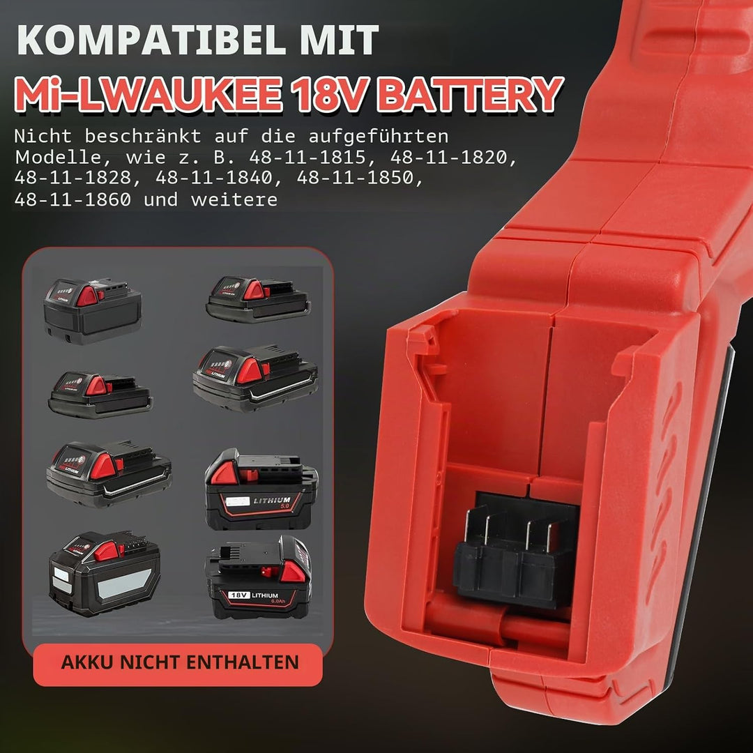 Akku-Hochdruckreiniger für Milwaukee 18-V-Akku, 21000 U/min, 1000 PSI, tragbarer Hand-Hochdruckreini