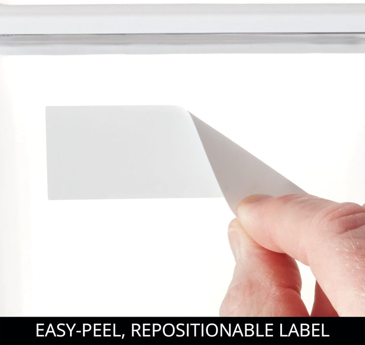 iDesign Vorratsbehälter mit Deckel, hohe Lebensmittel Aufbewahrungsbox aus recycelbarem Plastik, luf