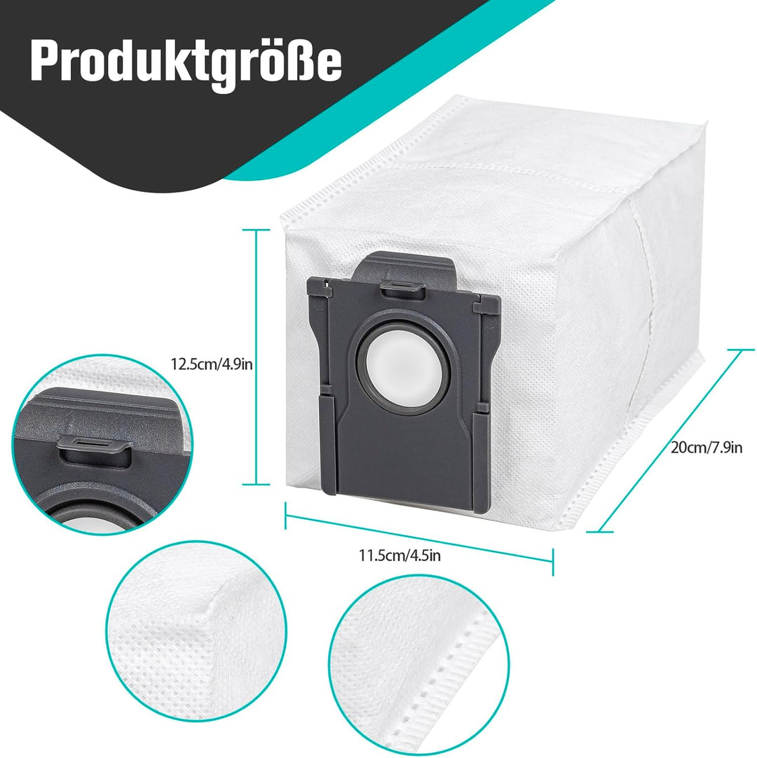 16 Stück Staubbeutel für Dreame X30/X40/X50 Ultra Complete, L10s Pro Ultra Heat/L10s Ultra Gen 2, L4