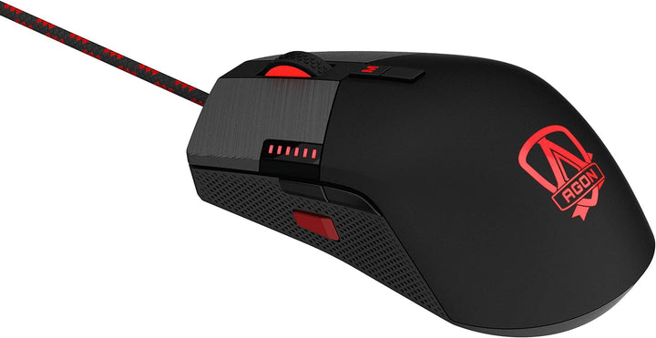 Agon by AOC AGM700 Gaming Maus - 16.000 DPI - Omron Switches - RGB-Effekte - Einstellbare DPI - Vers