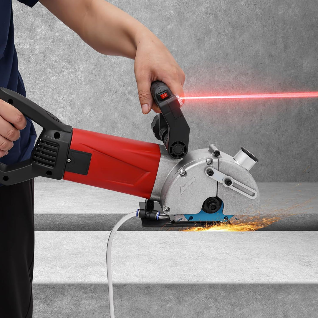 Mauernutfräse 2800W Schlitzmaschine mit Laser - Wandhobelmaschine für Beton, Holz und mehr - Inklusi