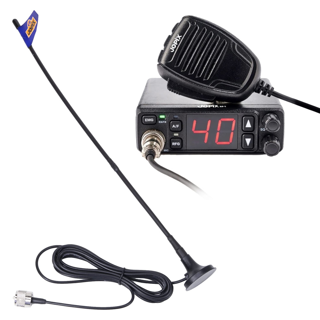 CB Jopix AP-7 Radiosender-Kit und CB MAG-7 Antenne mit Magnet enthalten