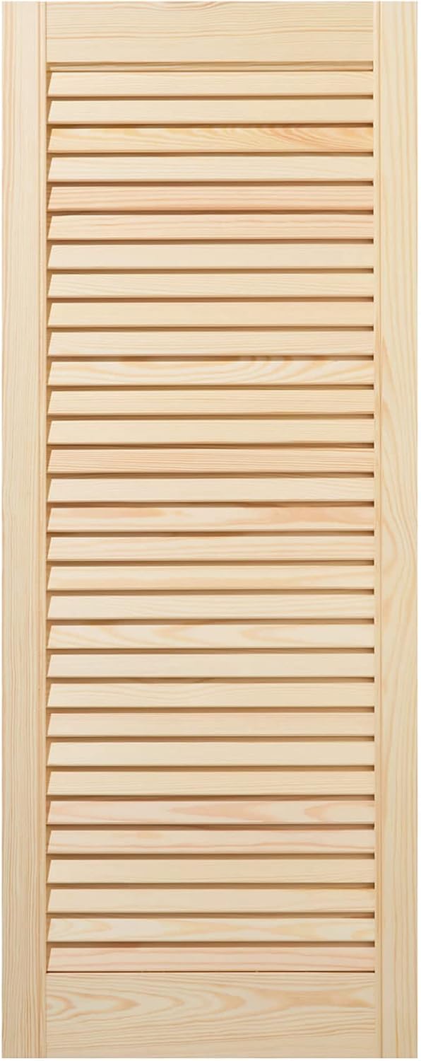 ben+camilla.com Lamellentüren 99,3 x 39,4 cm Holztür Natur mit offenen Lamellen für Regale, Schränke