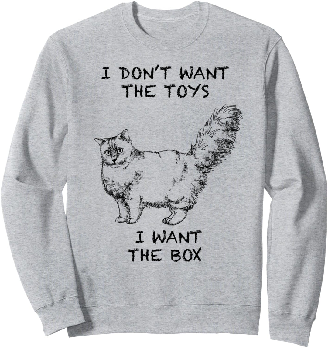 Ragdoll Lustige Katze Zitat Hand gezeichnete Kunst Sweatshirt