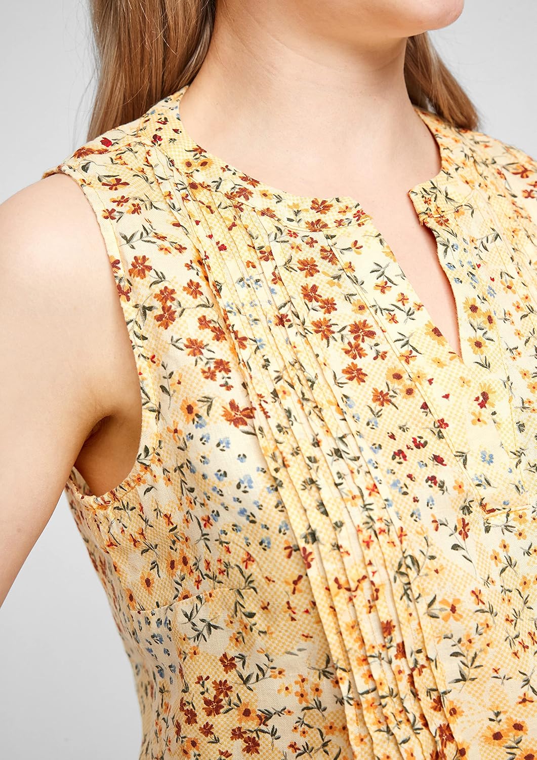 s.Oliver Damen 120.10.105.10.100.2100042 Bluse, 34 10a5 Gelb