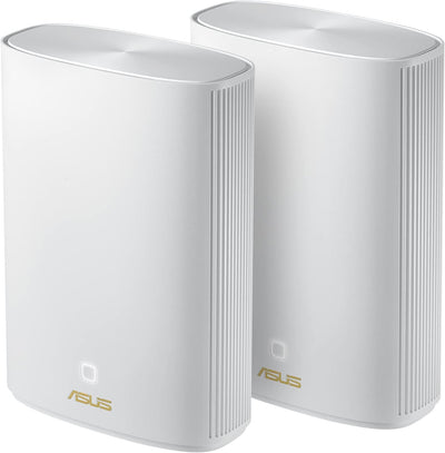 ASUS ZenWiFi AX Hybrid (XP4) AX1800 + Powerline 2er Set Weiss kombinierbarer Router (Tethering als 4