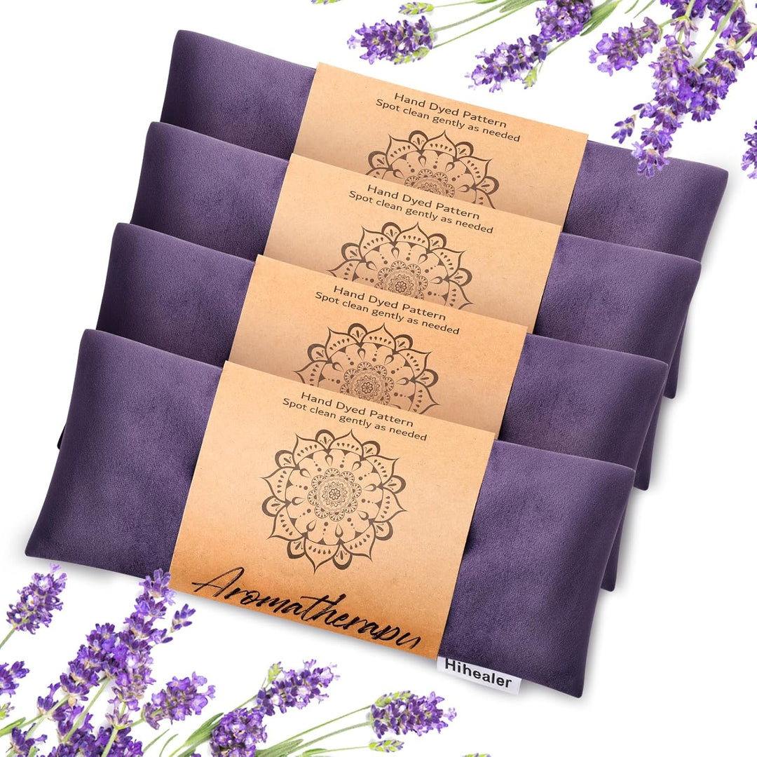 Hihealer 2er / 4er-Pack Augenmaske Gewichts-Augenmaske mit Lavendel-Aromatherapie für Schlaf, Yoga,
