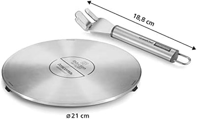 Tescoma GrandCHEF Induktions-Adapter, Edelstahl (21cm) 21 cm, 21 cm