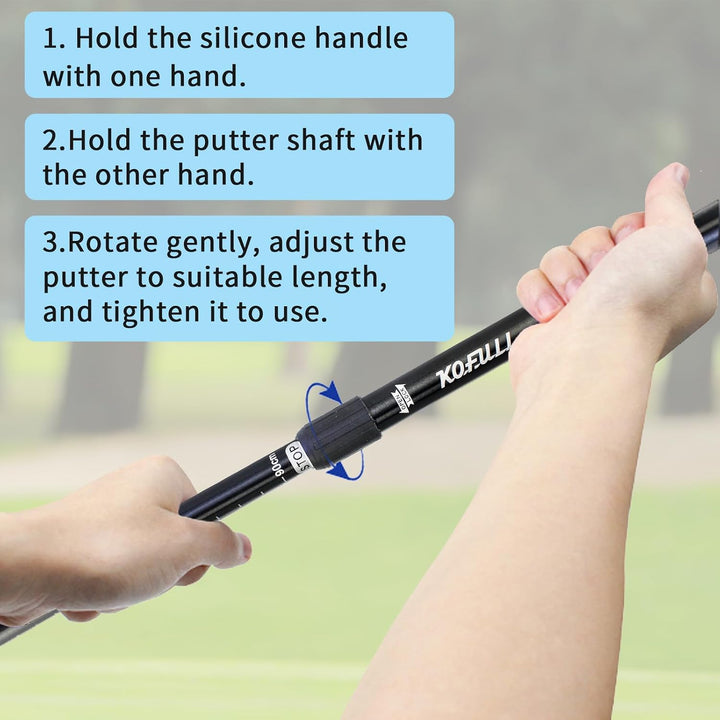 CRESTGOLF Golf-Putter, Golf-Putter für Damen und Herren, 2 Stück, Zwei-Wege-Putter,Rechts- oder Link
