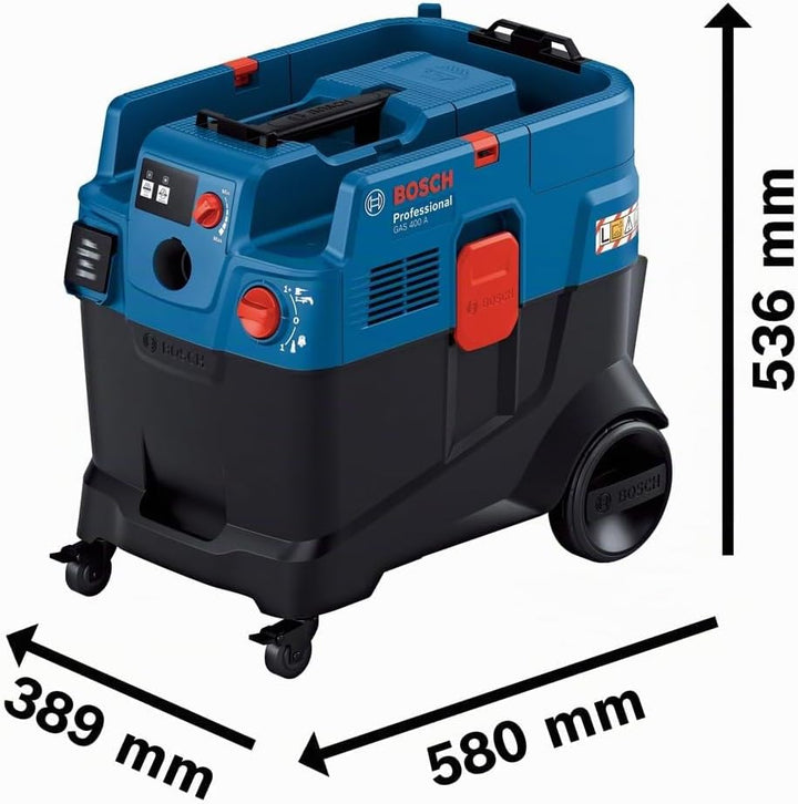 Bosch Professional Allessauger Gas 400 A (1200 W, automatische Filterreinigung (AFC), inkl. Hauptfil