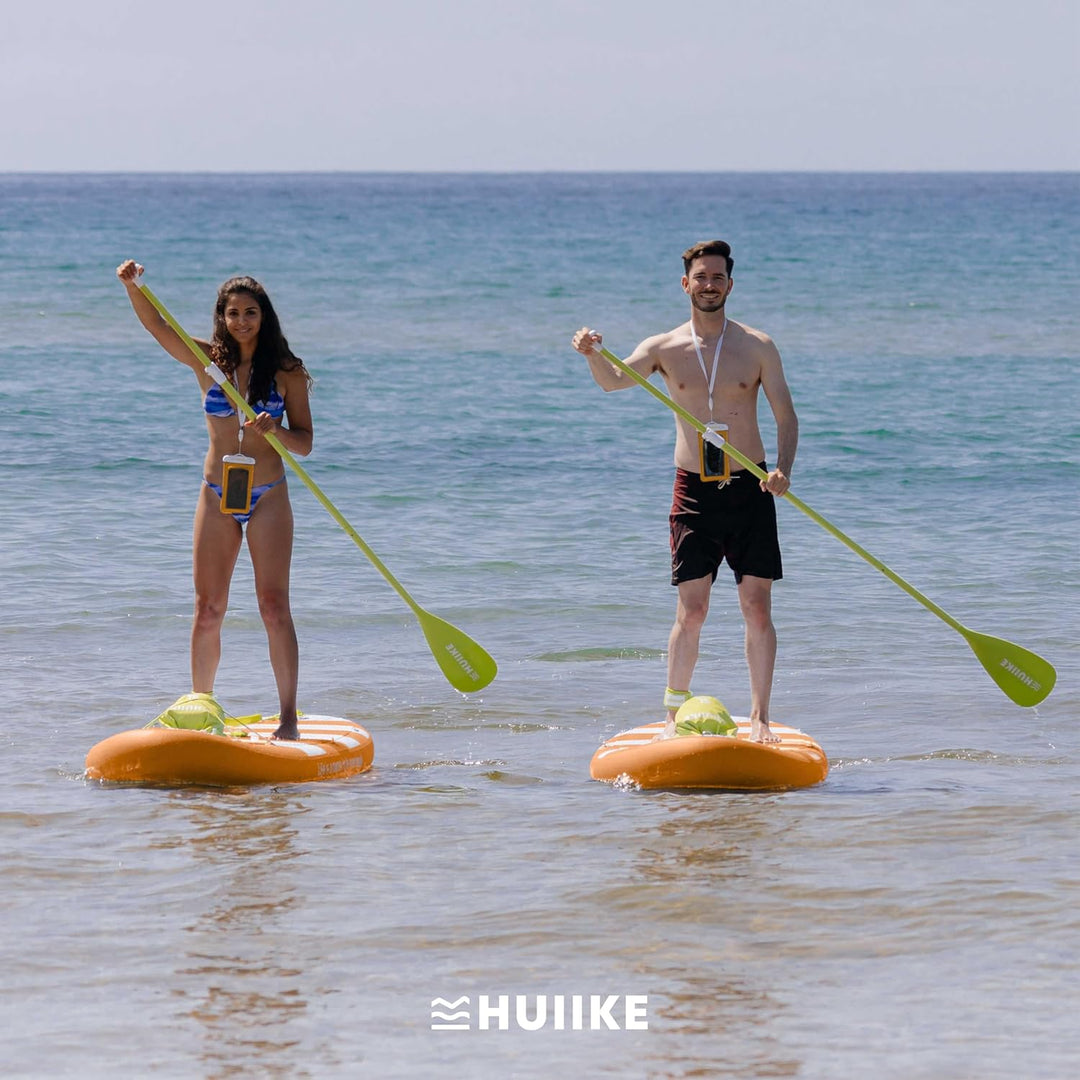 HUIIKE Stand Up Paddling Board mit Zubehör, Paddel, Finnen, Pumpe. Paddle Sup Board Aufblasbar Hohe
