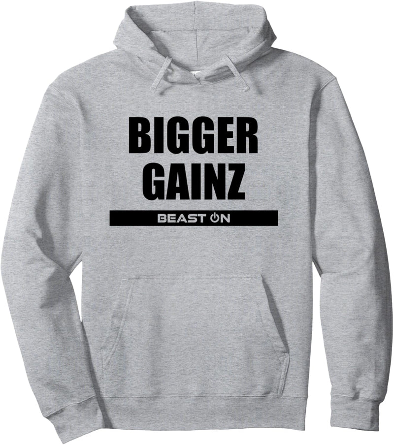 Bigger Gainz Fitness Workout Gym Bodybuilding Motivation Pullover Hoodie