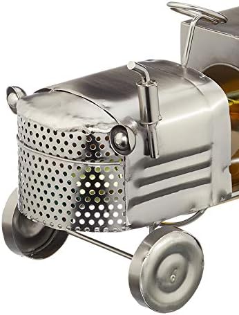 Flaschenhalter Weinflaschenhalter Traktor Trecker Metall Figur Skulptur Deko