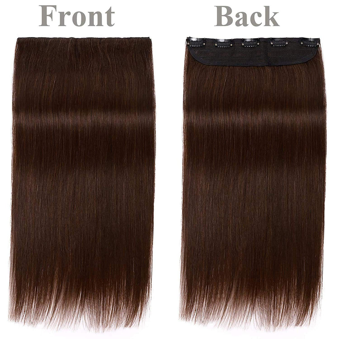 SEGO Haarverlängerungen Clip in Extensions DICKER 7A 100% Echtes menschliches Haar 1 Teilig 5 Clips