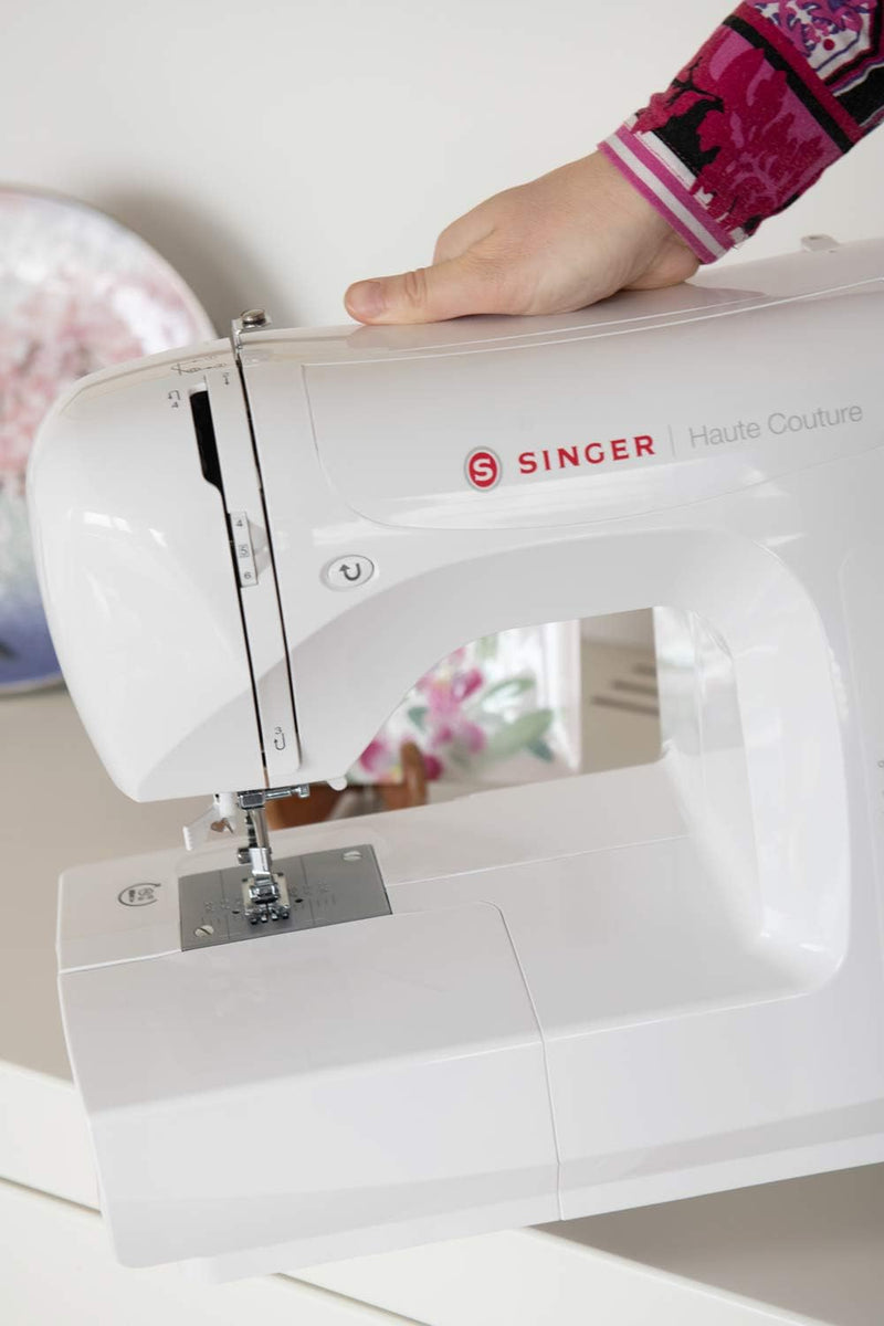 Singer F527C Haute Couture - Computer-Nähmaschine mit 80 Nähprogramme, Automatisches Nähen, Freiarm,