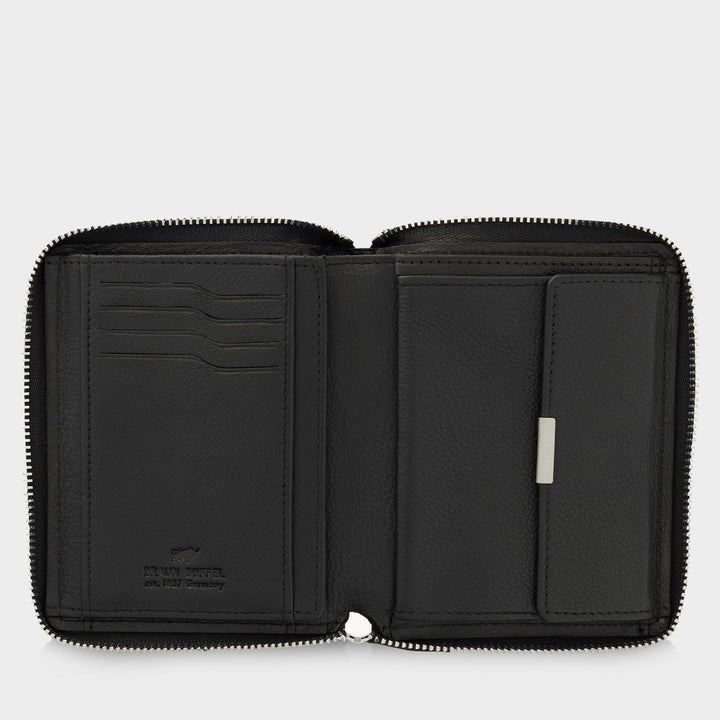 BRAUN BÜFFEL Damen Geldbörse aus echtem Leder Golf 2.0 - Hochformat mit Reissverschluss - Portemonna