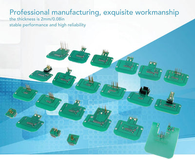 22pcs BDM-Adapter LED-BDM-Rahmensatz BDM Sondenadapter Professionelles Chip-Tuning-Werkzeug Zubehör