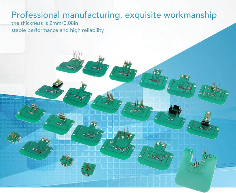 22pcs BDM-Adapter LED-BDM-Rahmensatz BDM Sondenadapter Professionelles Chip-Tuning-Werkzeug Zubehör
