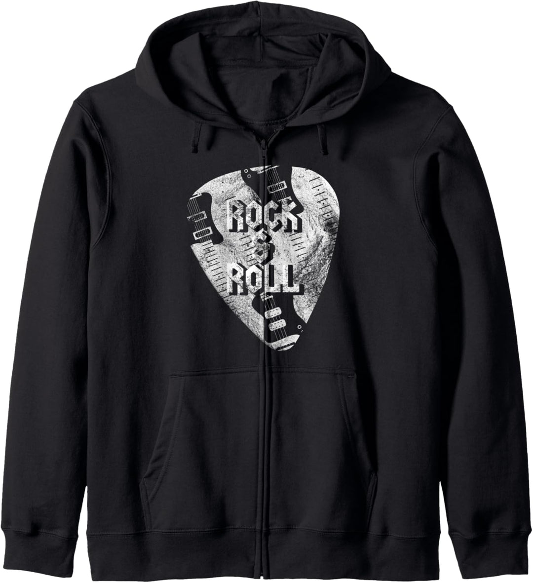 Rock & Roll Guitar Music Lover Musiker Geschenk Kapuzenjacke