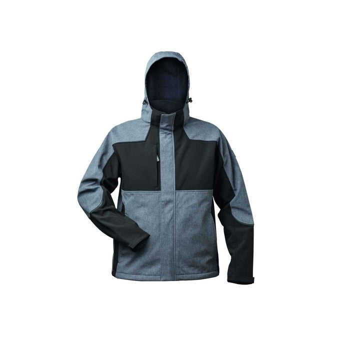 Softshelljacke Tau grau (reflektierend)/schwarz Gr. XL, XL