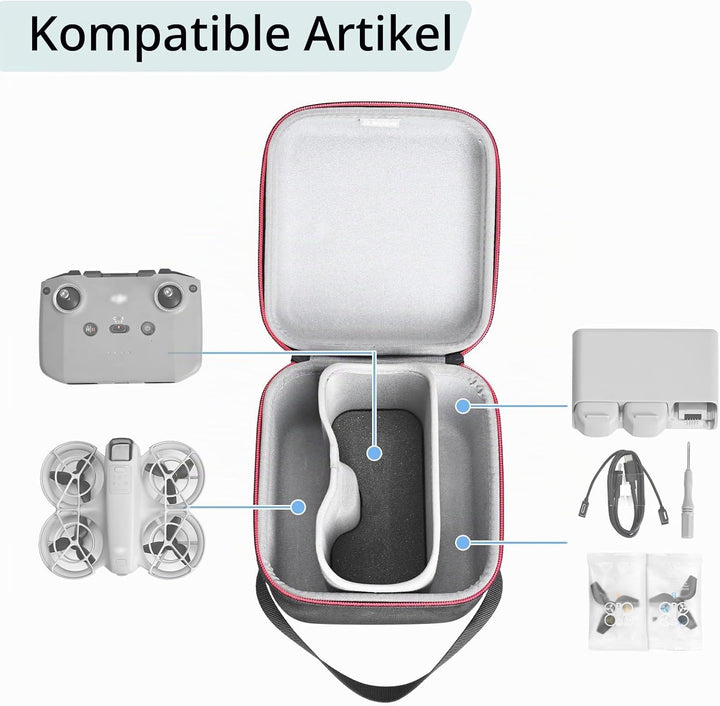 RLSOCO Tasche für DJI Neo Minidrohne – passend für Neo-Zubehör: Neo drohne, RC-N3-Fernbedienung, Lad
