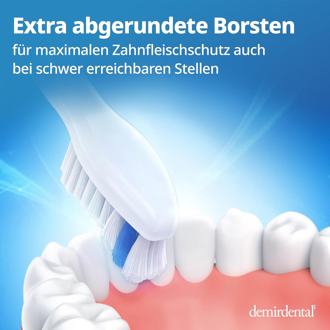 8er demirdental Sensitive Aufsätze passend für Philips Sonicare Ersatzbürsten, Weiche Bürstenköpfe f