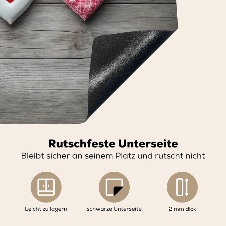 KitchenYeah© Herdabdeckplatte Einteilig Ceranfeld Abdeckplatte für | 71x52 cm - Induktionsschutz Cer