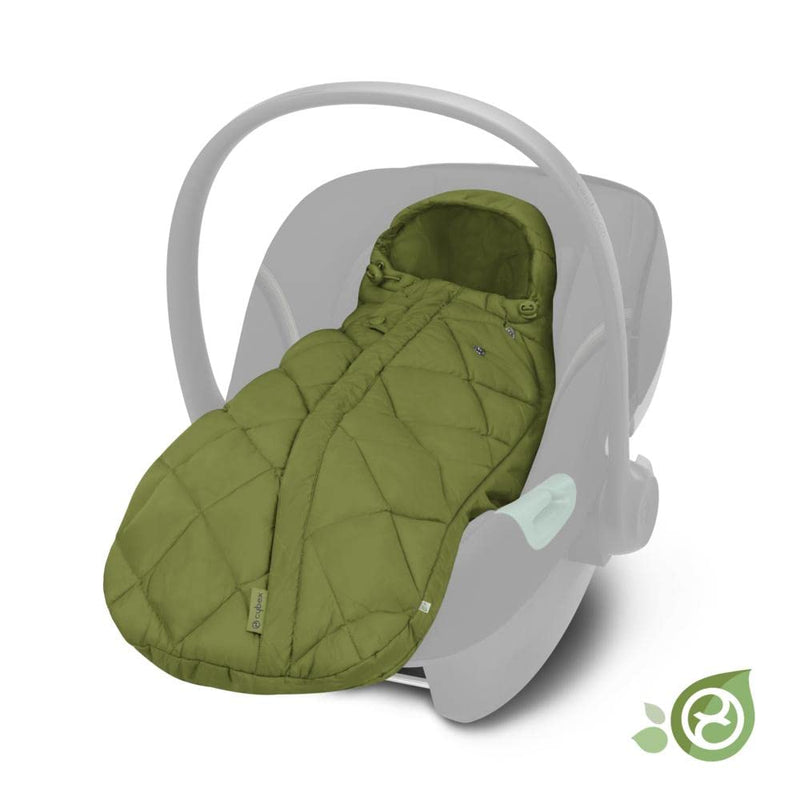 CYBEX Gold Fusssack Snøgga Mini 2, Für Babyschalen, Ab Geburt bis ca. 24 Monate, TOG 4, Nature Green