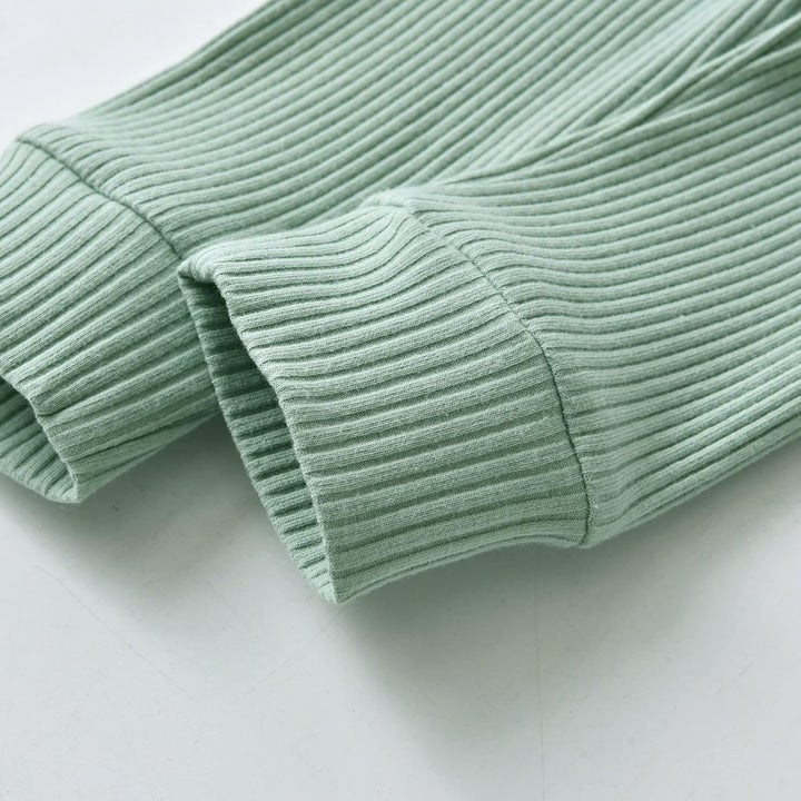 Derouetkia Baby Mädchen Kleidung Kleinkind Mädchen Rüschen Tops Langarm Hose mit Stirnband Outfit Se