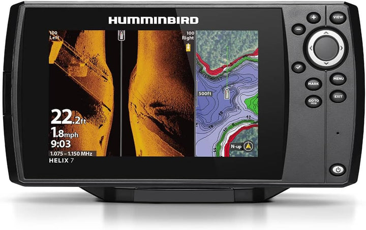 Humminbird Helix 7 G4 GPS-Fischfinder mit Wandler, Mega-Seitenbild